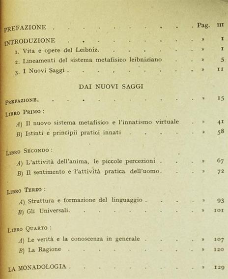 Antologia dei Nuovi Saggi. In Appendice la Monadologia - Gottfried W. Leibniz - 2
