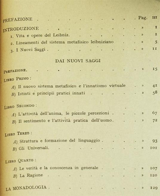 Antologia dei Nuovi Saggi. In Appendice la Monadologia - Gottfried W. Leibniz - 2