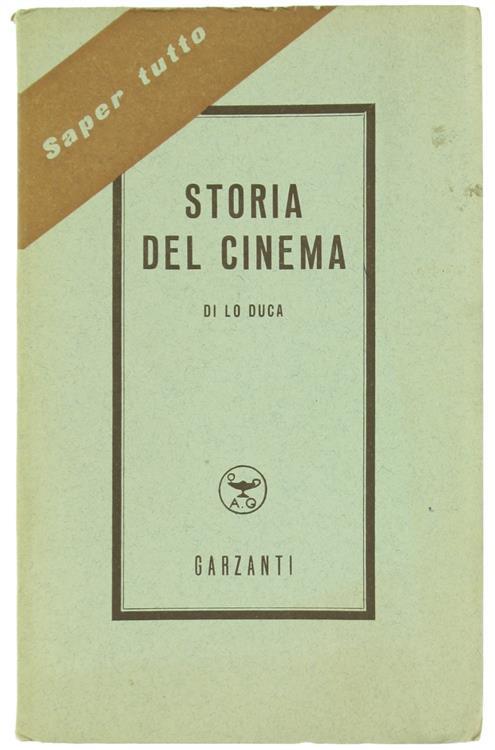 Storia del Cinema - Joseph M. Lo Duca - copertina