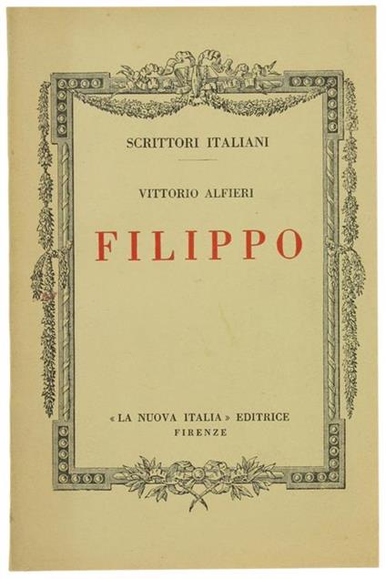 Filippo - Vittorio Alfieri - copertina
