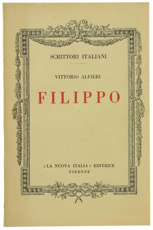Filippo - Vittorio Alfieri - copertina