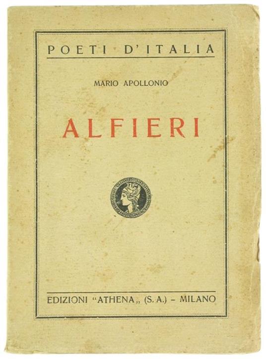Alfieri - Mario Apollonio - copertina