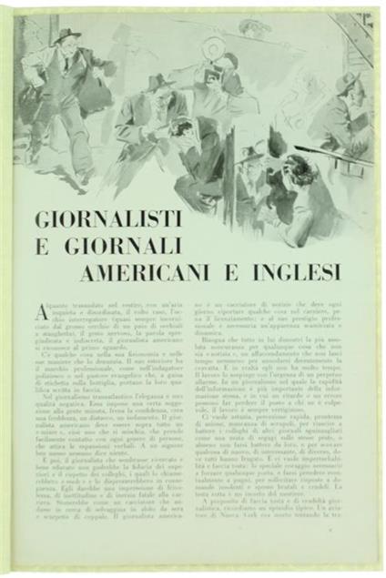 Giornalisti e Giornali Americani e Inglesi - Luigi Barzini - copertina
