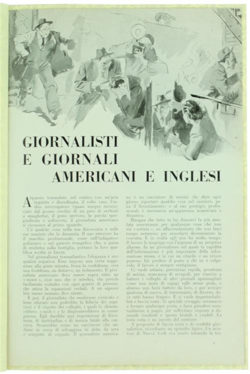 Giornalisti e Giornali Americani e Inglesi - Luigi Barzini - copertina