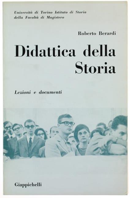 Didattica della Storia. Lezioni e Documenti - Roberto Berardi - copertina