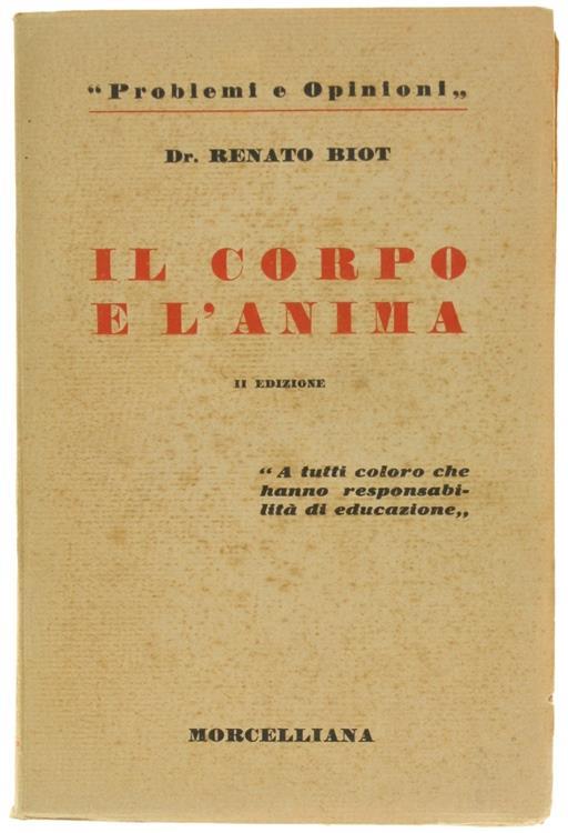 Il Corpo e l'Anima - Renato Biot - copertina