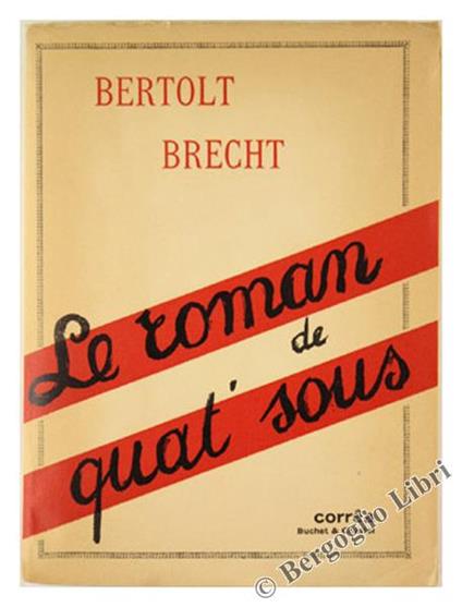 Le Roman de Quat'sous - Bertolt Brecht - copertina