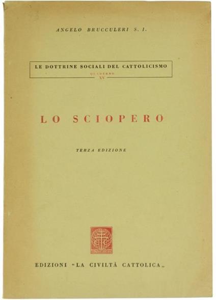 Lo Sciopero - Angelo Brucculeri - copertina