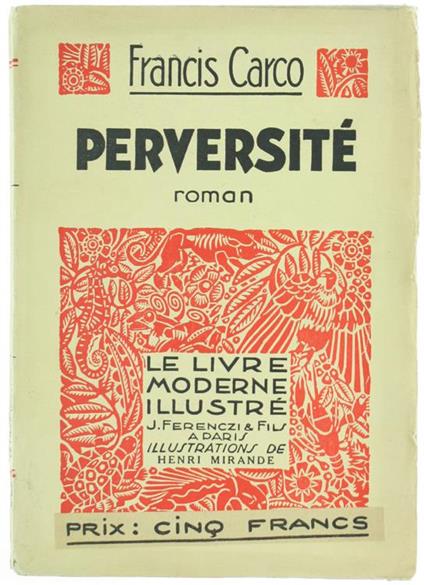 Perversité. Roman - Francis Carco - copertina