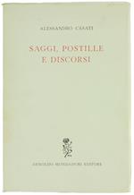 Saggi, Postille e Discorsi