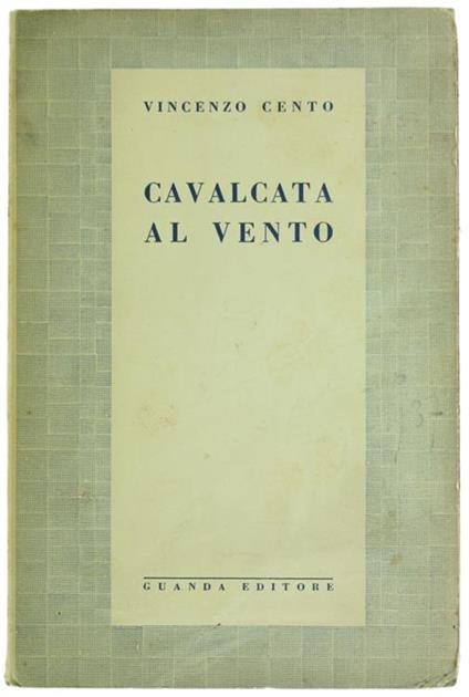 Cavalcata al Vento - Vincenzo Cento - copertina