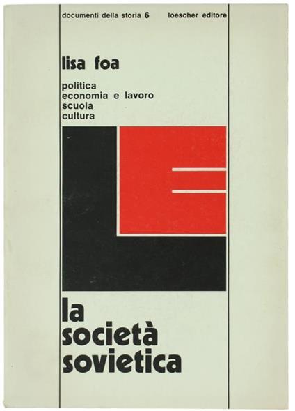 La Società Sovietica - Lisa Foa - copertina