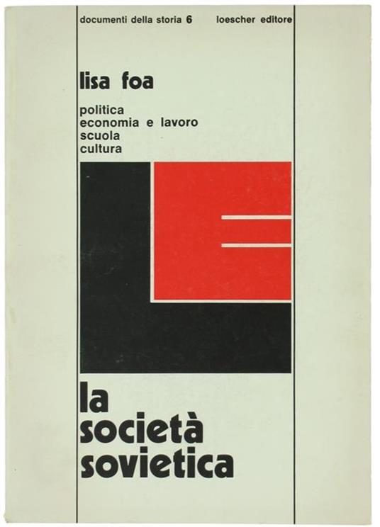La Società Sovietica - Lisa Foa - copertina