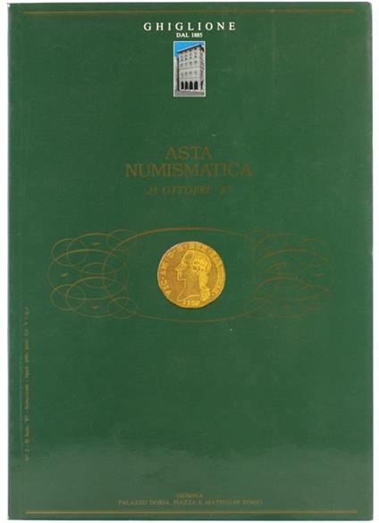 Asta Numismatica N. 2 - 23 Ottobre 1987 - Piero Ghiglione - copertina
