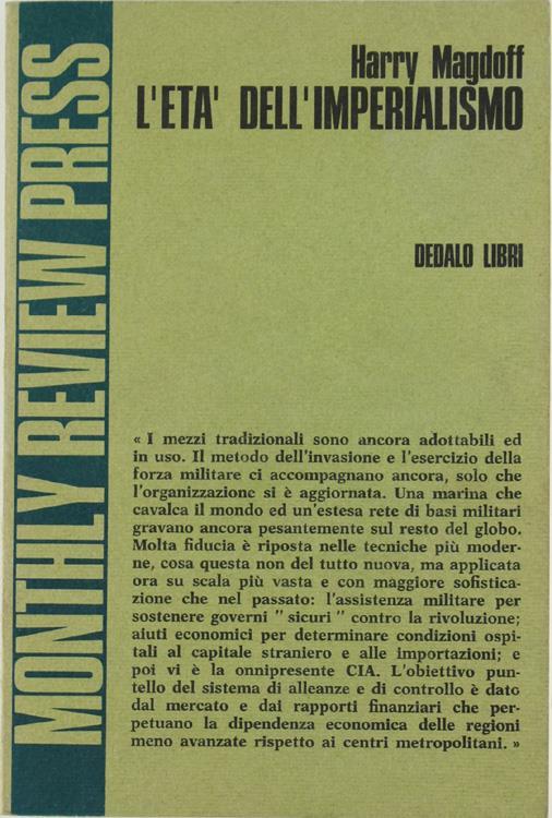 L' Età dell'Imperialismo - Harry Magdoff - copertina