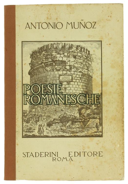 Poesie Romanesche - Antonio Muñoz - copertina