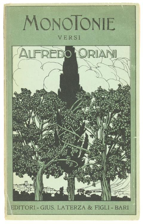 Monotonie. Versi - Alfredo Oriani - copertina