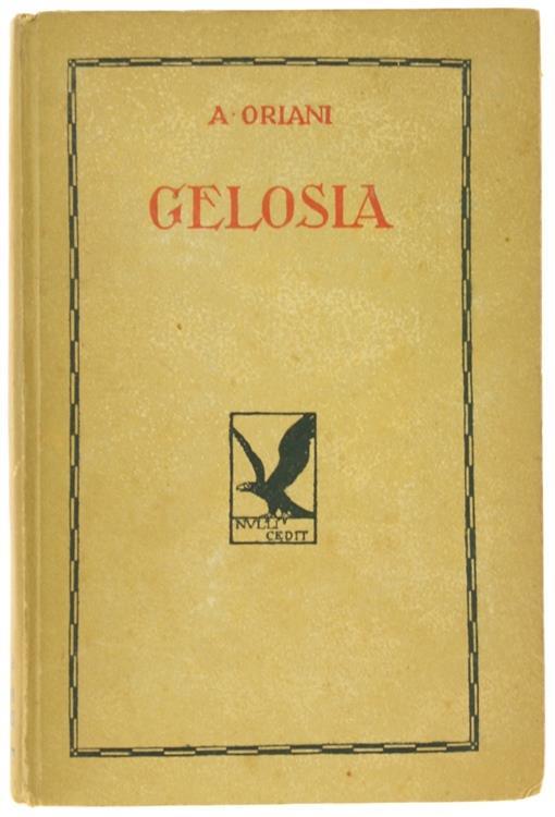 Gelosia - Alfredo Oriani - copertina