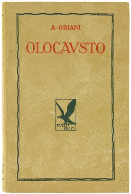 Olocausto - Alfredo Oriani - copertina