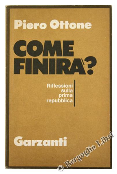 Come finirà? - Piero Ottone - copertina