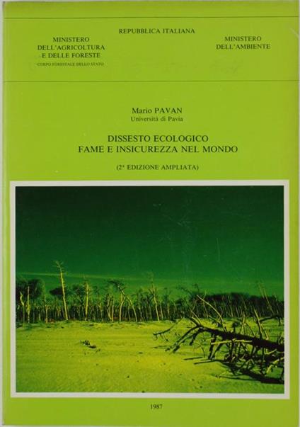 Dissesto Ecologico Fame e Insicurezza nel Mondo - Mario Pavan - copertina