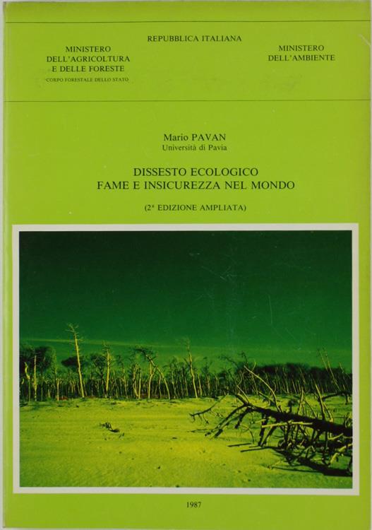 Dissesto Ecologico Fame e Insicurezza nel Mondo - Mario Pavan - copertina