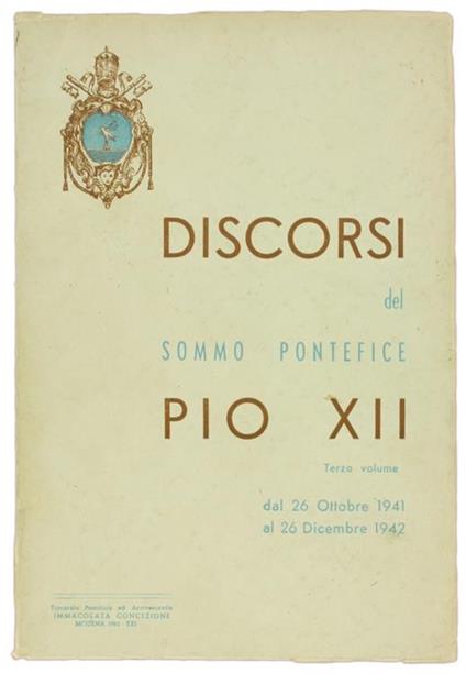 Discorsi e radiomessaggi - Pio XII - copertina