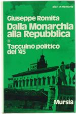Dalla Monarchia alla Repubblica. Taccuino Politico del '45