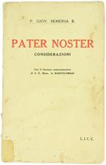 Pater Noster. Considerazioni