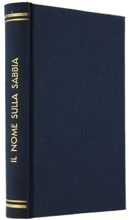 Il Nome sulla Sabbia - Bonaventura Tecchi - copertina