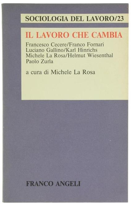Il Lavoro che Cambia - copertina