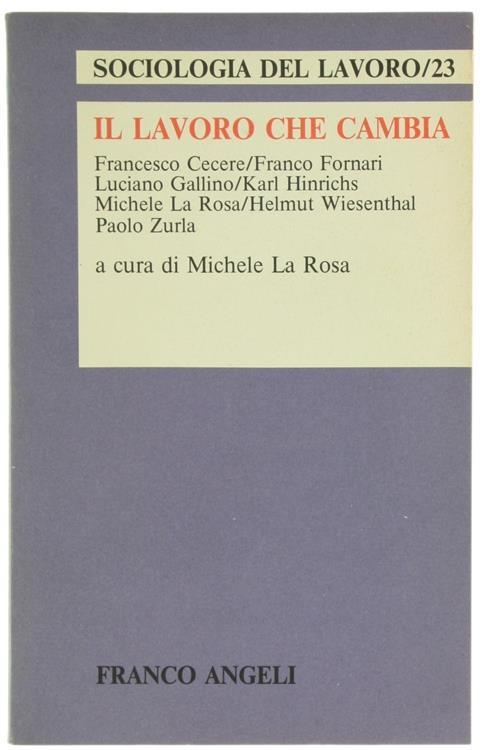 Il Lavoro che Cambia - copertina