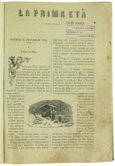 La Prima Età. Letture Educative ed Istruttive. Annata Completa 1868 - copertina