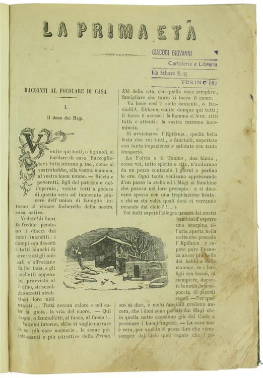 La Prima Età. Letture Educative ed Istruttive. Annata Completa 1868 - copertina