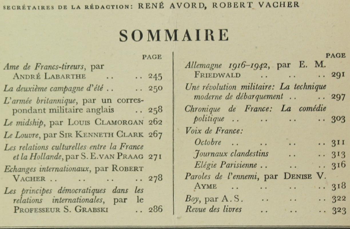 La France Libre. Vol. Iv, No. 22