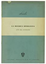 La Ricerca Operativa. Atti del Convegno