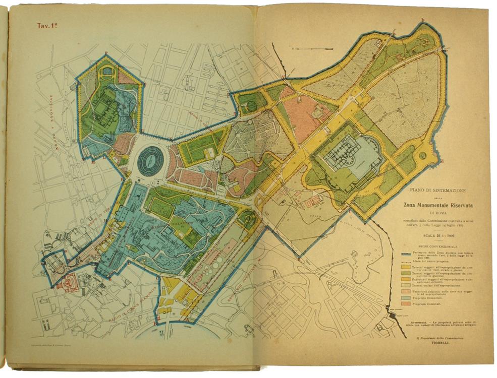 La Zona Monumentale di Roma e l'Opera della Commissione Reale