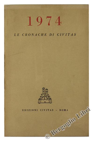 Le Cronache di Civitas. 1974 - copertina