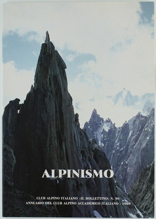 Alpinismo. Annuario C.A.A.I. 1989. Bollettino C.A.I. N. 90 - copertina