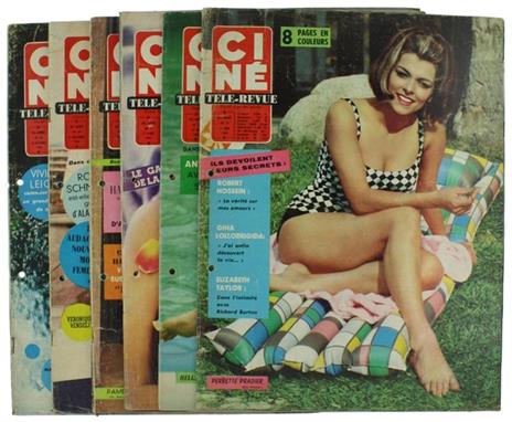 Cine Tele-Revue. 45E Année - 1965. SIX Numéros: 11, 22, 25, 42, 49, 50 - copertina
