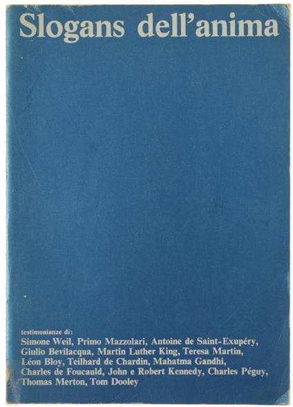 Slogans dell'Anima - copertina