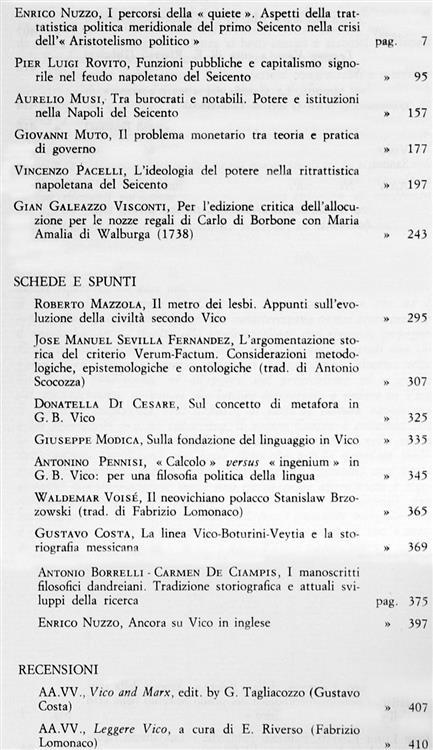 Bollettino del Centro di Studi Vichiani. Anno XVi - 198 - 2