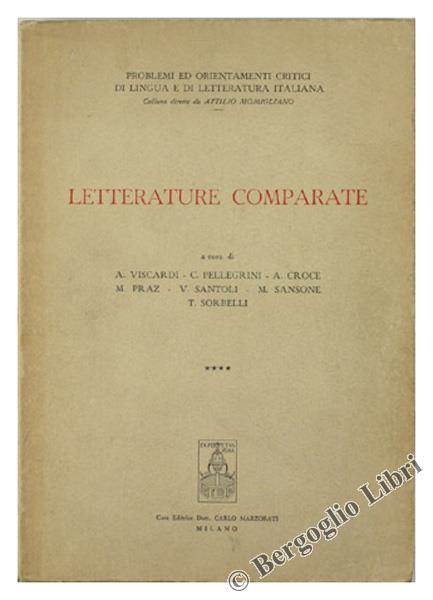 Letterature Comparate - copertina