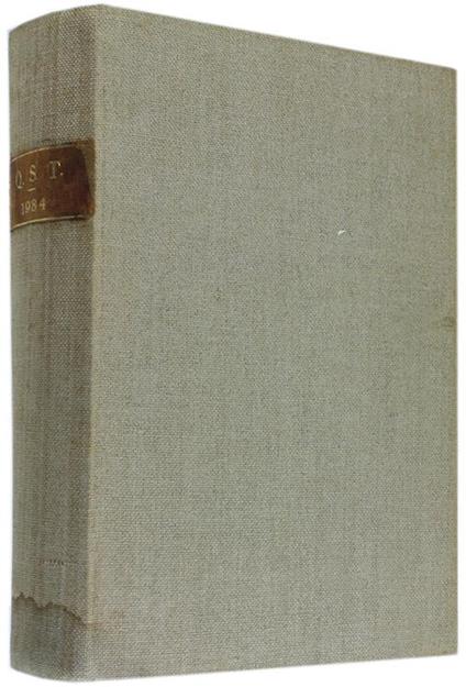 Qst - Devoted Entirely to Amateur Radio. Volume XVIII - copertina