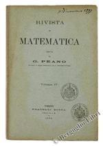 Rivista di Matematica. Volume Iv