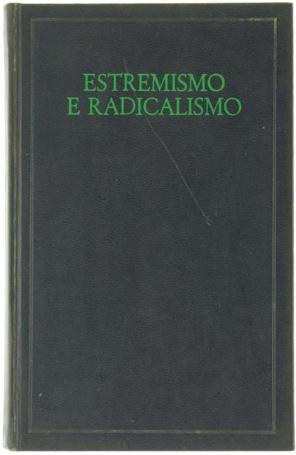 Estremismo e Radicalismo - copertina