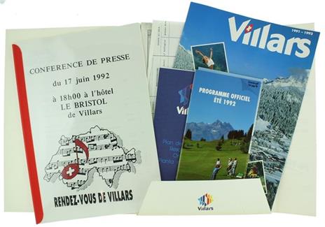 Rendez-Vous de Villars. 1992. Cartella Stampa - copertina