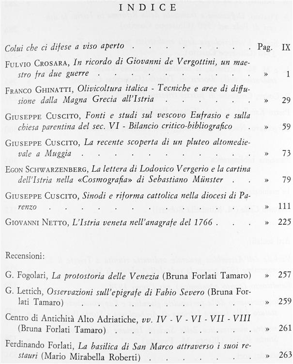 Atti e Memorie della Società Istriana di Archeologia e Storia Patria. Volume XXIII della Nuova Serie (LXXV della Raccolta
