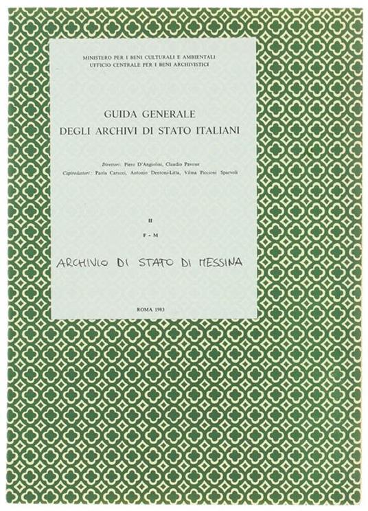 Archivio di Stato di Messina - copertina