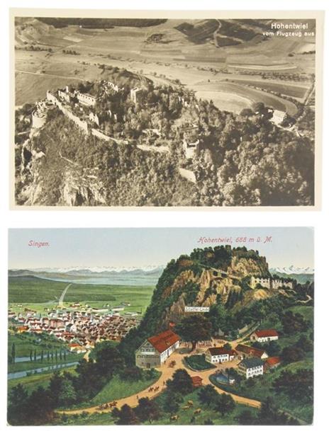 Hohentwiel. 2 Old Postcards - copertina